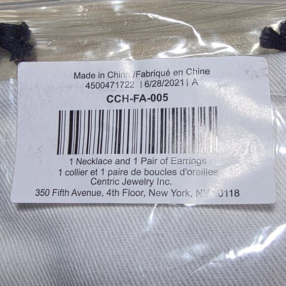 Coach New Open Circle Necklace and Tea Rose Stud Earrings Set - Picture 7 of 8